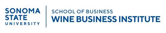 Sonoma State University logo lockup / School of Business, Wine Business Insitute