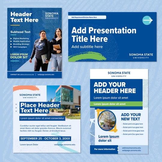 Array of template options 